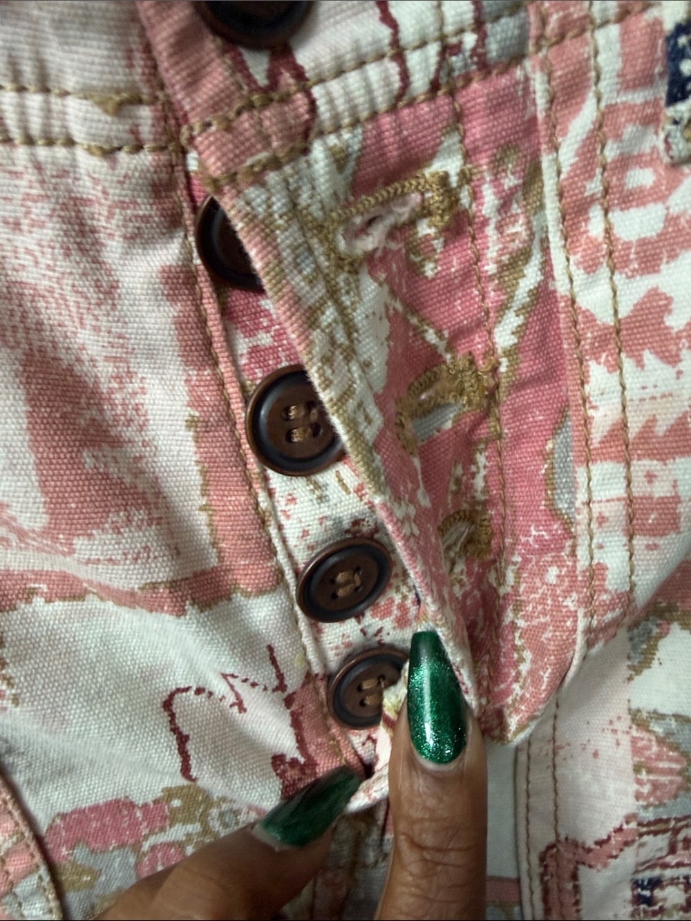 Anthropologie The Wanderer Utility Pants Button Fly Straight Leg Jeans 26 - Picture 4 of 8
